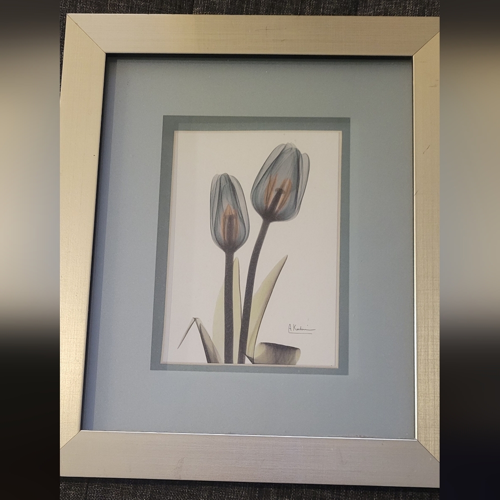 Albert Koetsier blue tulips framed picture